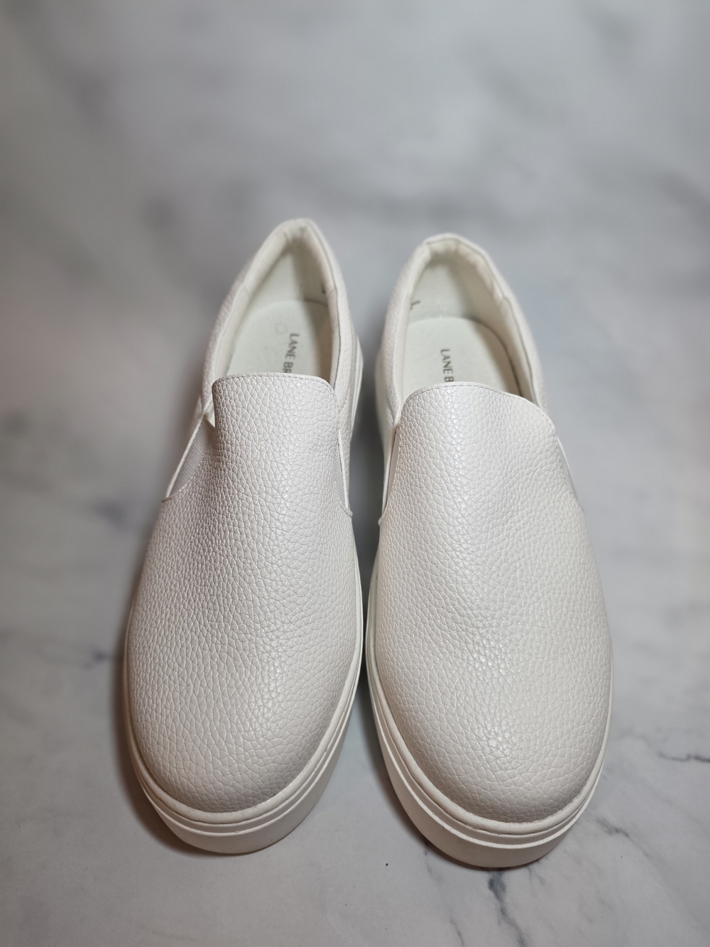 Lane Bryant White Slip-On Loafers